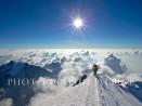 Arrivée au sommet du Mont-Blanc