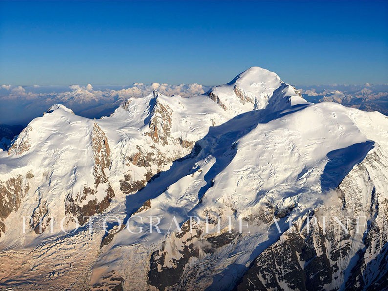 Le Mont-Blanc, Vue aérienne