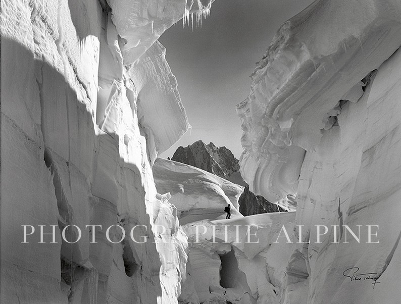 Crevasse dans la Mer de Glace