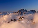 L'aiguille du Plan et la Verte au couchant