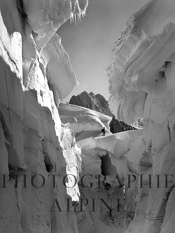 Crevasse dans la Mer de Glace