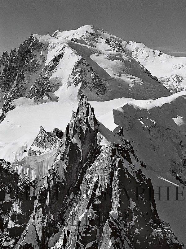 Aiguille du plan et Mont-Blanc