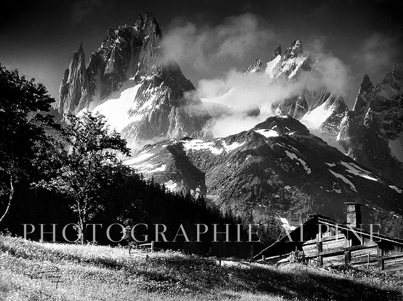 Le Grand Charmoz depuis le Lavancher