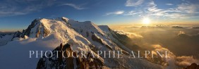 Couché de soleil sur le Mont-Blanc